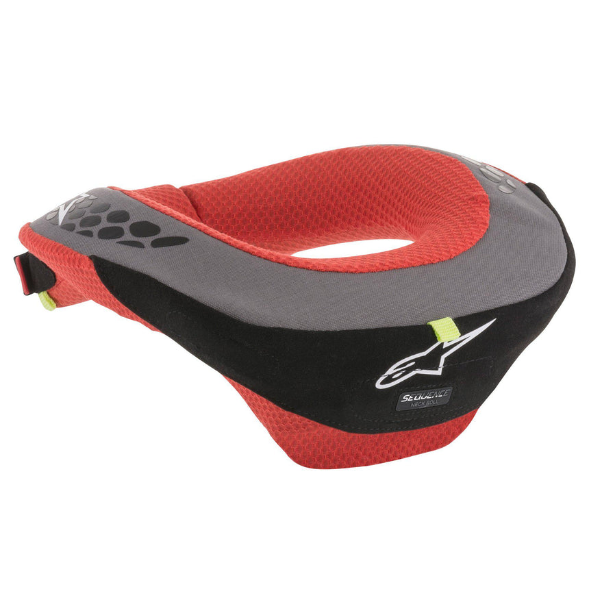 Alpinestars Red and Grey Sequence Youth Neck Roll