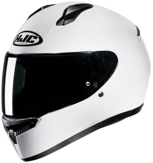 HJC White C10 Kart or Track Day Helmet
